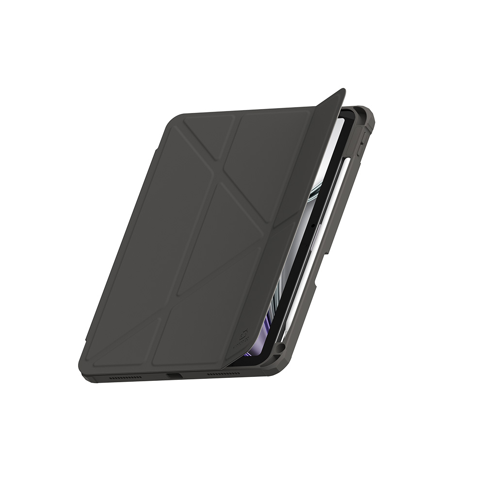 【HIPPORIZZ】iPad Air 11吋、Air 10.9吋 Origo 晶透筆槽防摔殼 深灰色, , large
