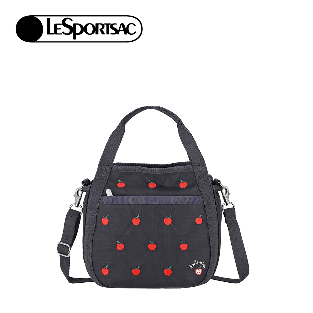 LesportsacSmall Jenni Crossbody 斜背手提水桶包 兩用包 側背包 送禮 禮物 女包(紅蘋果刺繡)L262-8056E-HG78, , large