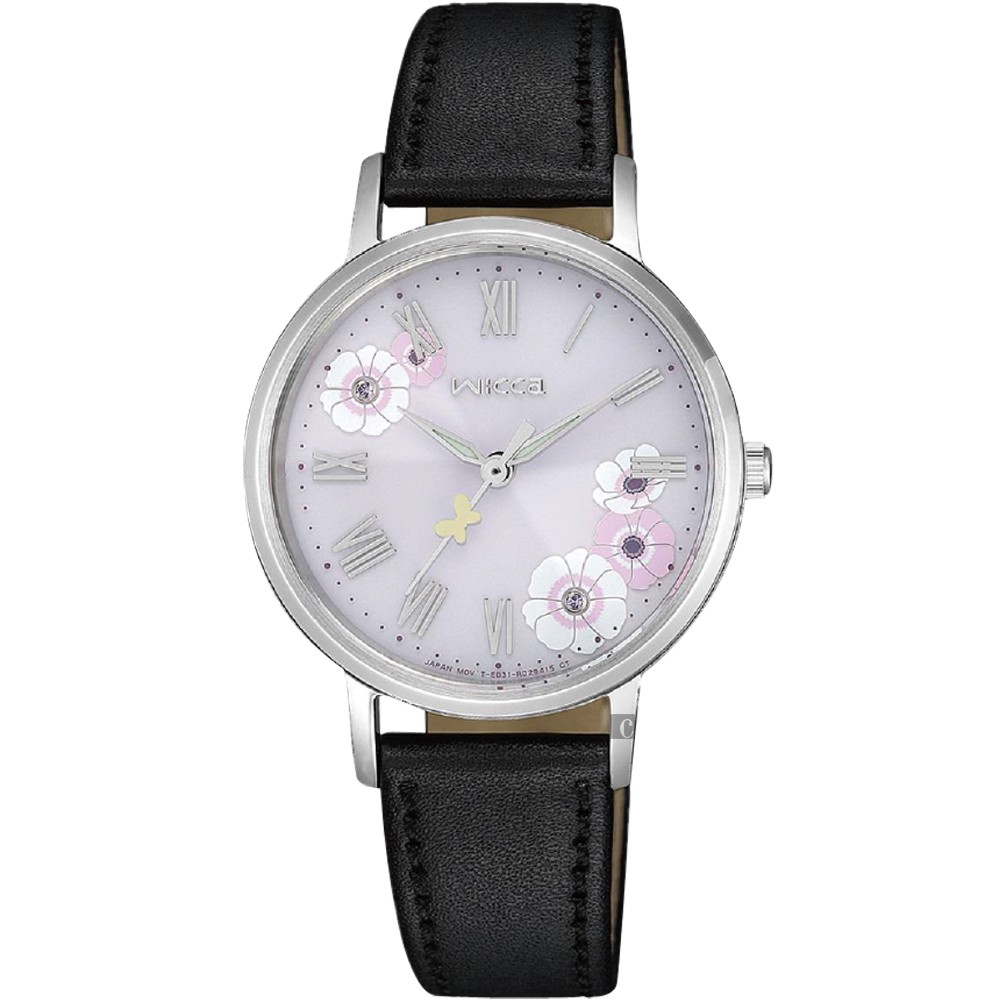 CITIZEN 星辰 Wicca 廣告款花朵太陽能女錶-30mm KP5-115-12, , large