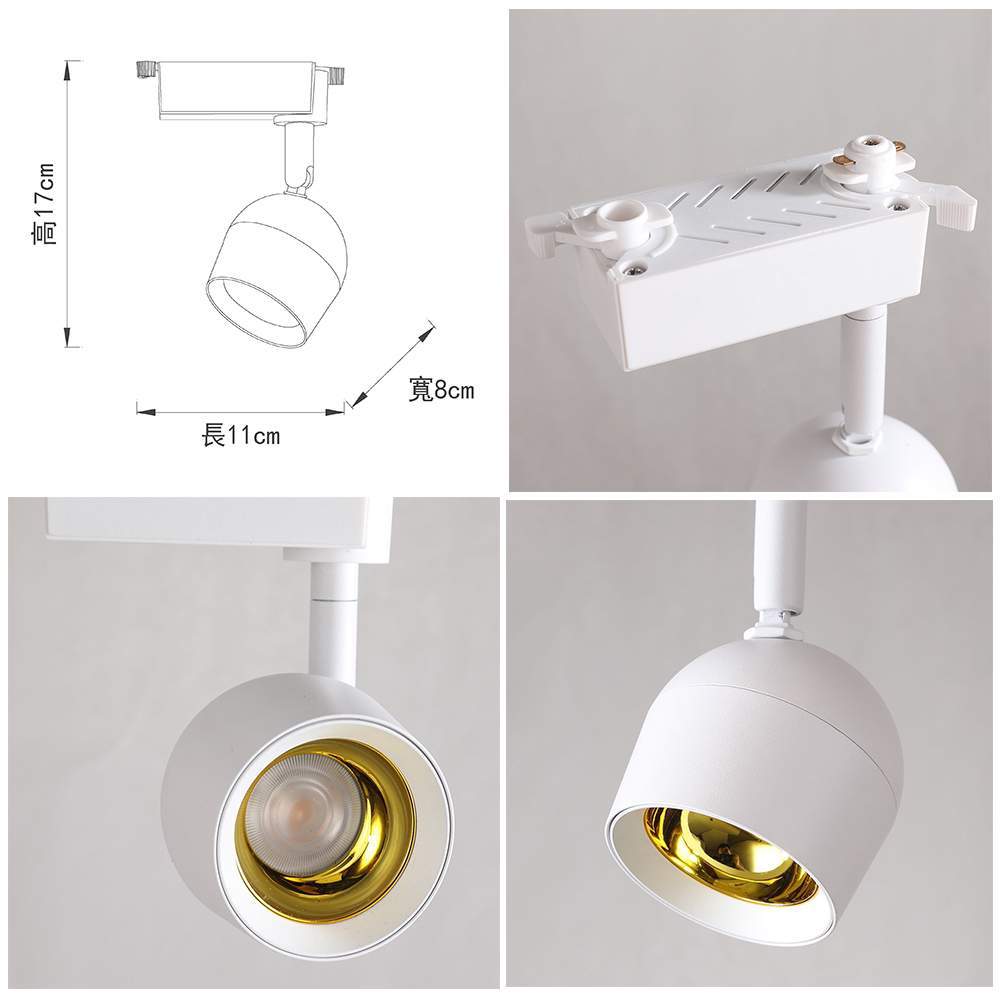 【卡米達】15W LED 軌道燈 自然光(CA1924WH-4000K), , large