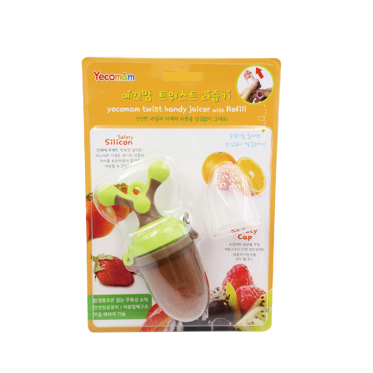 [Pomier Korea] Rotating Fruit Stick (1 piece) (Fruit and Vegetable Feeder), , large