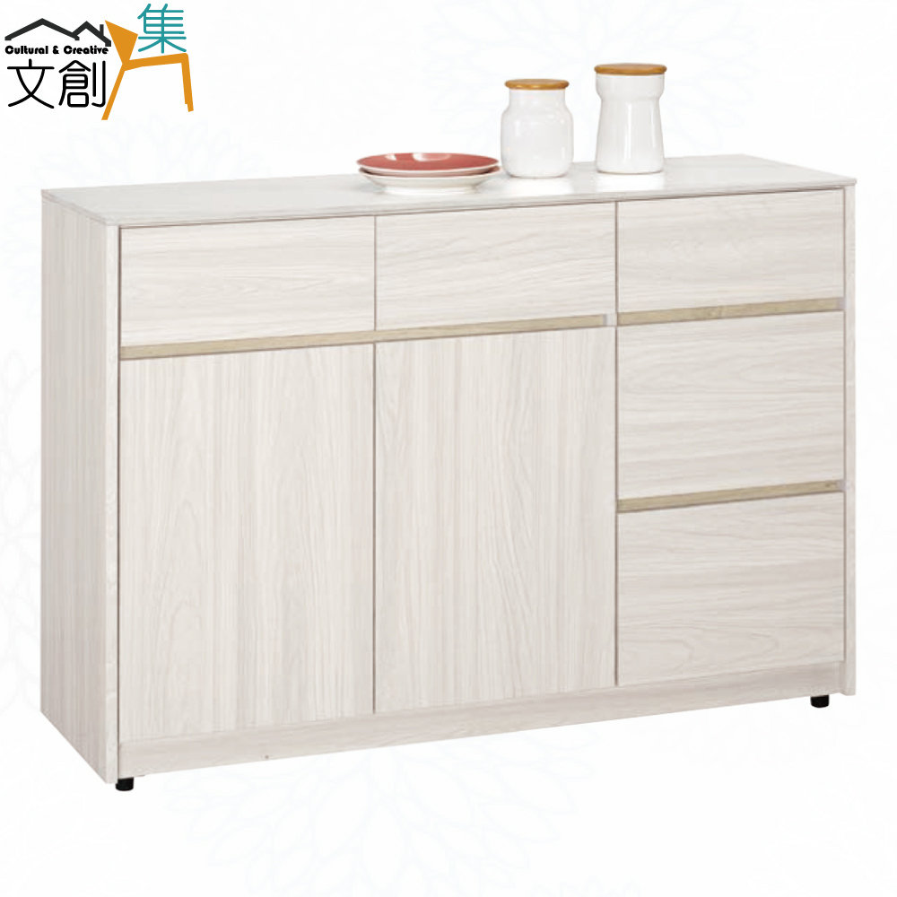 【文創集】寶亞4尺岩板五抽低餐櫃(客約商品), , large