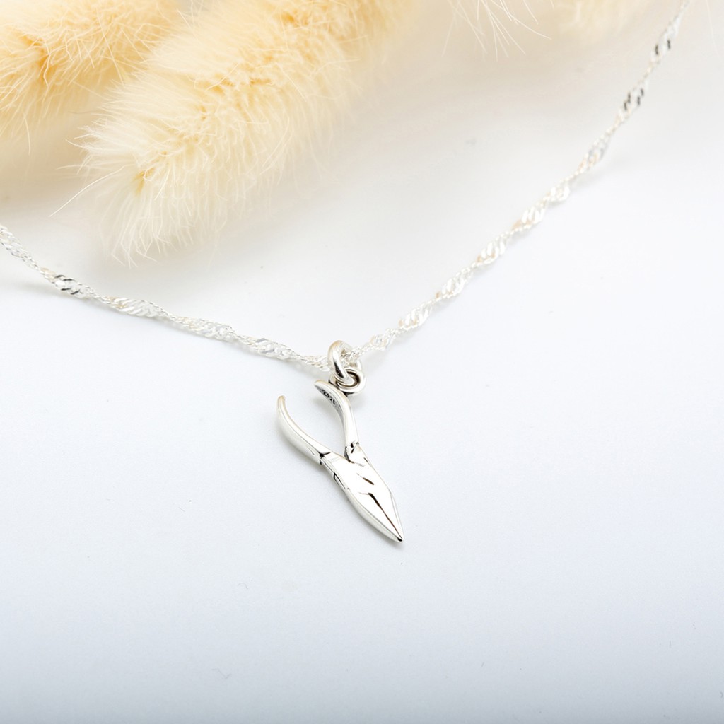 【Angel & Me】迷你 鉗子 工具 s925 純銀 工具項鍊 生日禮物, , large