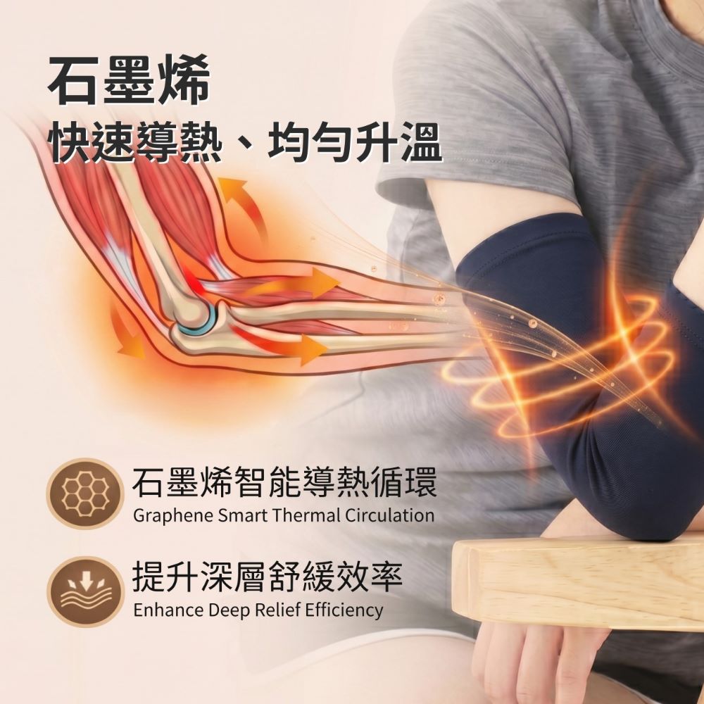[GP石墨烯] 石墨烯太赫茲導熱循環肘臂恢復套, , large