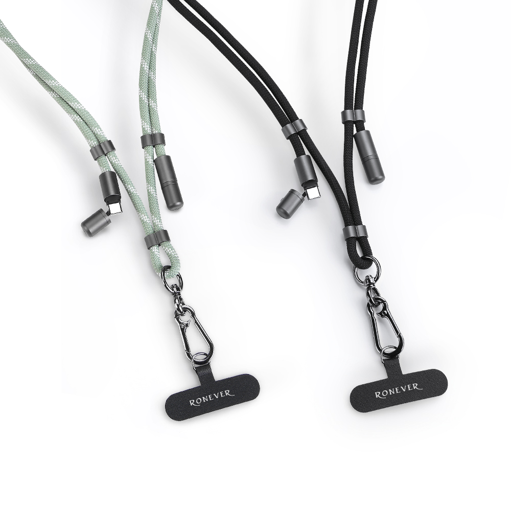 [RONEVER] 手機充電線掛繩6mm/1.7M VPC194 黑, , large