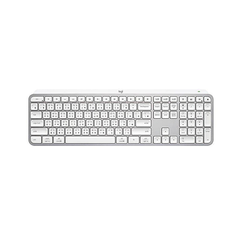 【 Logitech 羅技 】MX Keys S 珍珠白 無線 智能鍵盤, , large