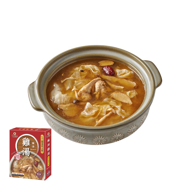 十八匠作 麻油氣冷雞湯1200g(冷凍), , large