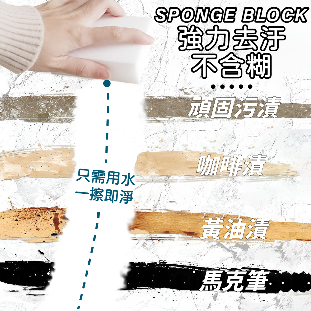 10入 科技海綿 神奇海綿 奈米海綿 去污神器 萬用海綿 魔術海綿 【Ho覓好物】HM130 強清潔 強力去汙, , large