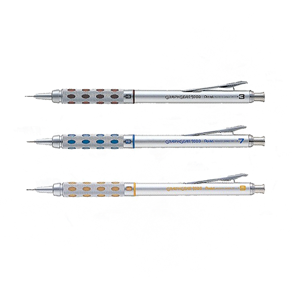 【 Pentel 飛龍 】 GRAPHGEAR 1000 製圖鉛筆 0.3/0.7/0.9mm /支 PG1013/7/9   -  多款可選, , large