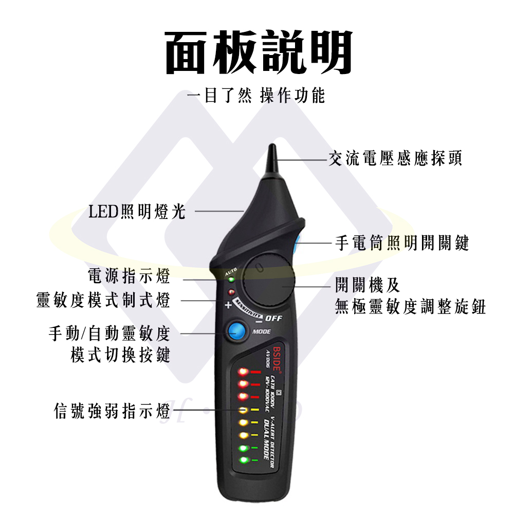 【禾統】雙模式PRO非接觸式驗電筆 驗電筆 測電壓 電壓筆 電筆 萬用電表 漏電筆 筆式萬用電表, , large