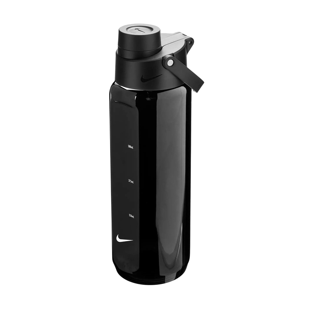 NIKE TR RECHARGE 大口徑水壺 GRAPHIC 24OZ/700ml 運動水壺 好拿握 防漏 可機洗 N100432004424黑, 黑, large