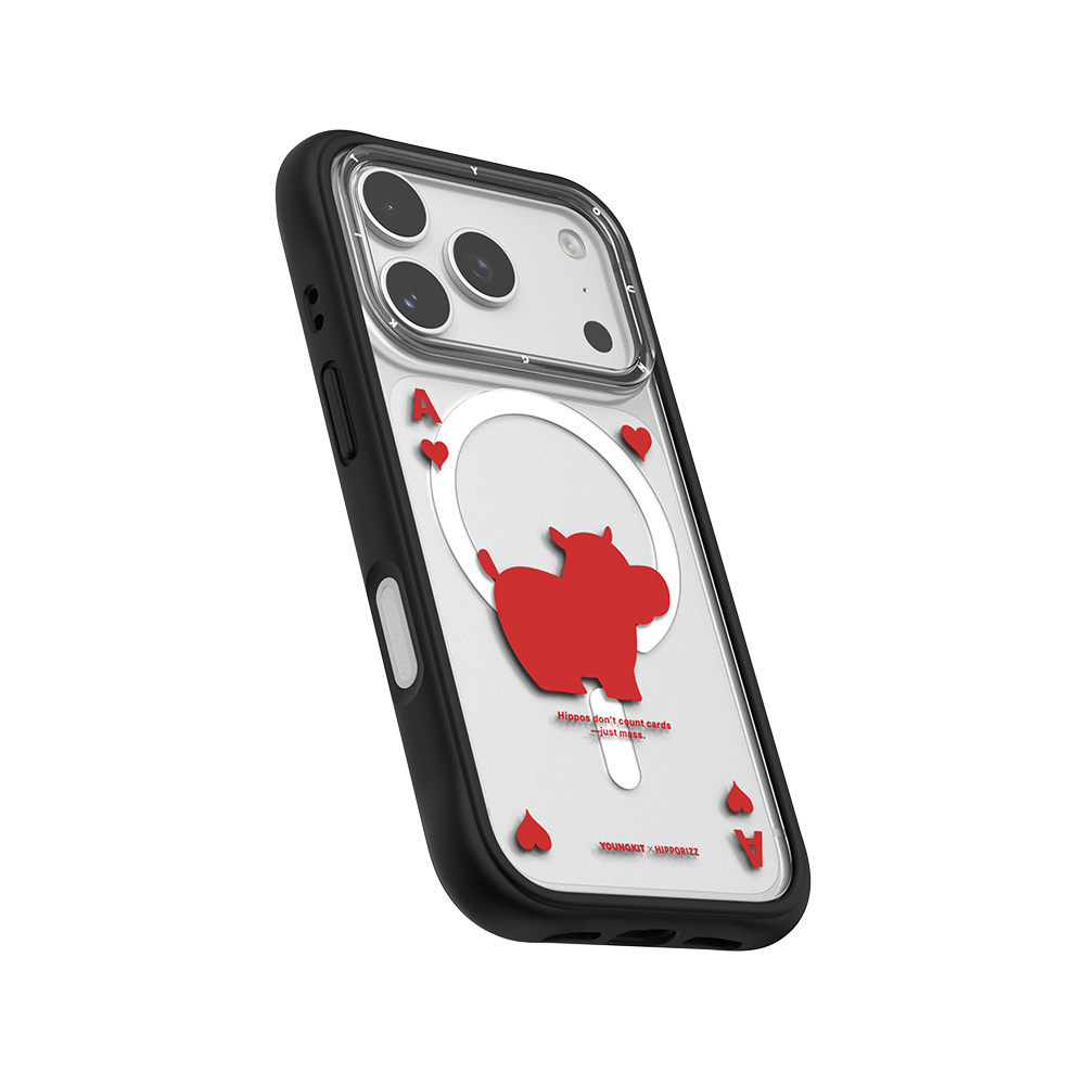 【HIPPORIZZ】iPhone 17 Pro Youngkit Swapit 河馬紅心A矽膠磁吸保護殼, , large