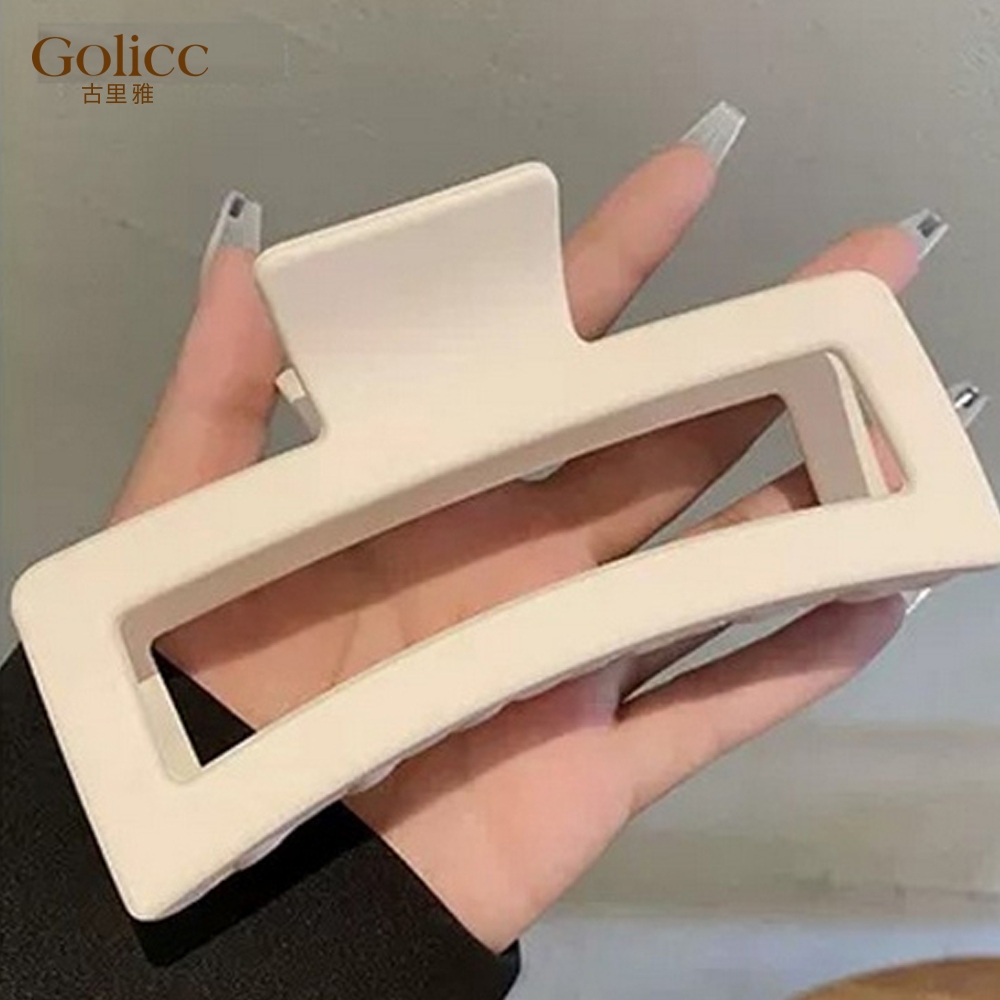 【Gulicc】古莉可 髮夾方型鏤空大鯊魚髮夾, , large