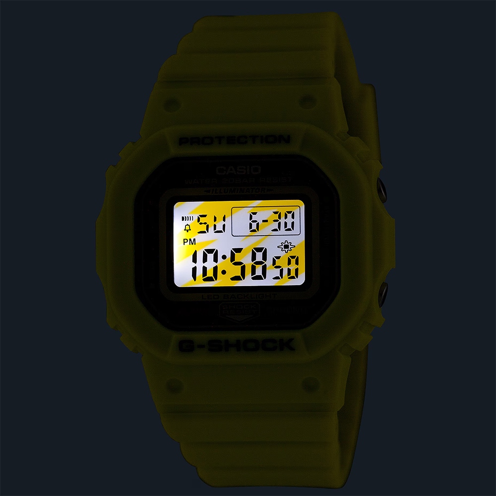 CASIO 卡西歐 G-SHOCK 致敬運動員 方型手錶 女錶 電子錶 GMD-S5600EP-9, , large