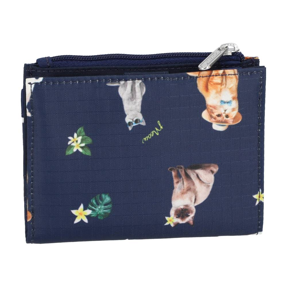 Lesportsac Small Wallet 卡夾零錢包 零錢袋 鑰匙包 送禮 禮物 推薦(熱帶度假貓咪), , large