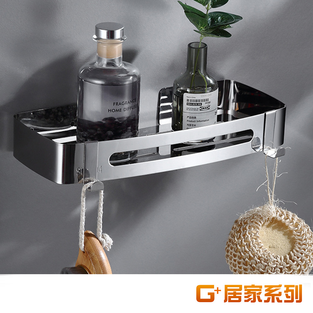 304 stainless steel silver-plated rectangular shelf, , large