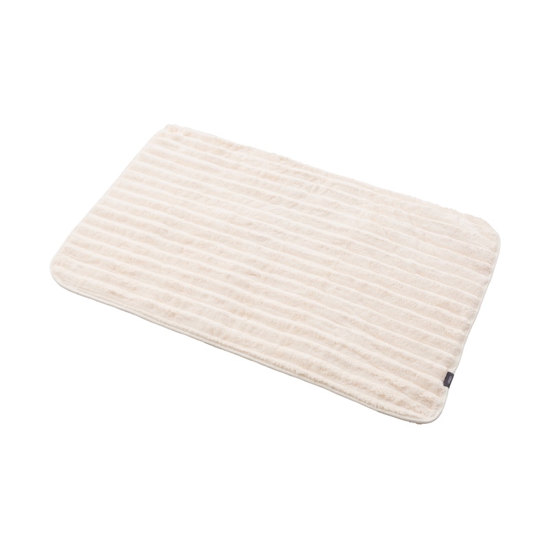 【CB JAPAN】carari poco條紋系列 超細纖維浴室踏墊 L(80x50cm), , large