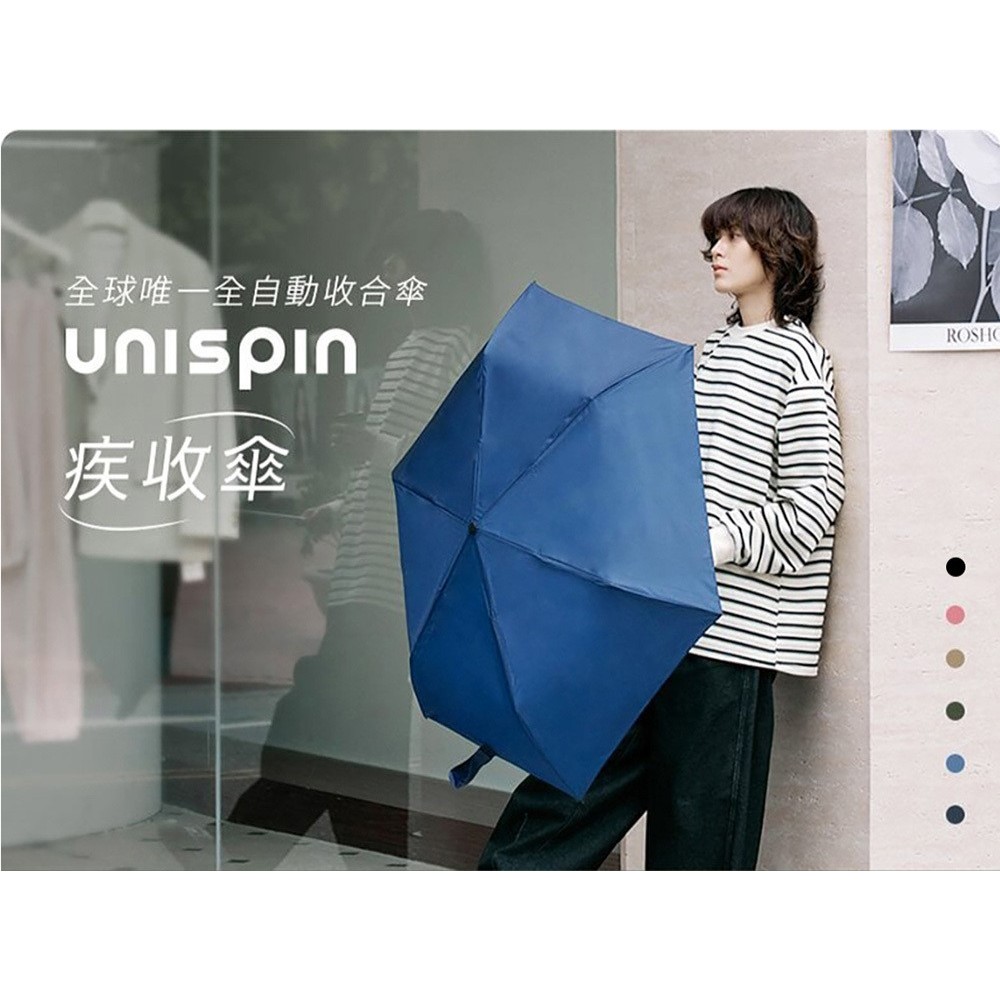 【周周生活】晴雨選品館｜UNISPIN 三秒瞬收手開折疊傘｜記憶貼片 防潑水速乾, , large