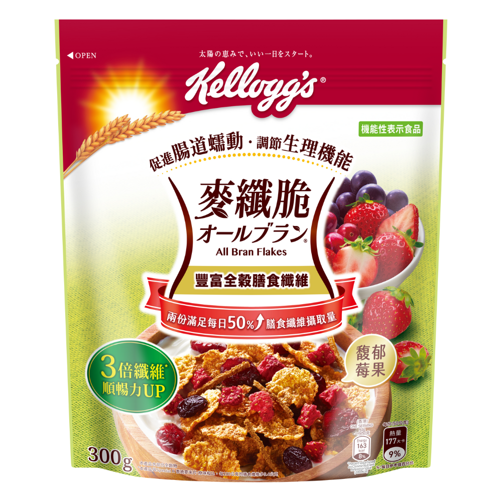 All Bran Flakes Fruit Mix 300g, , large
