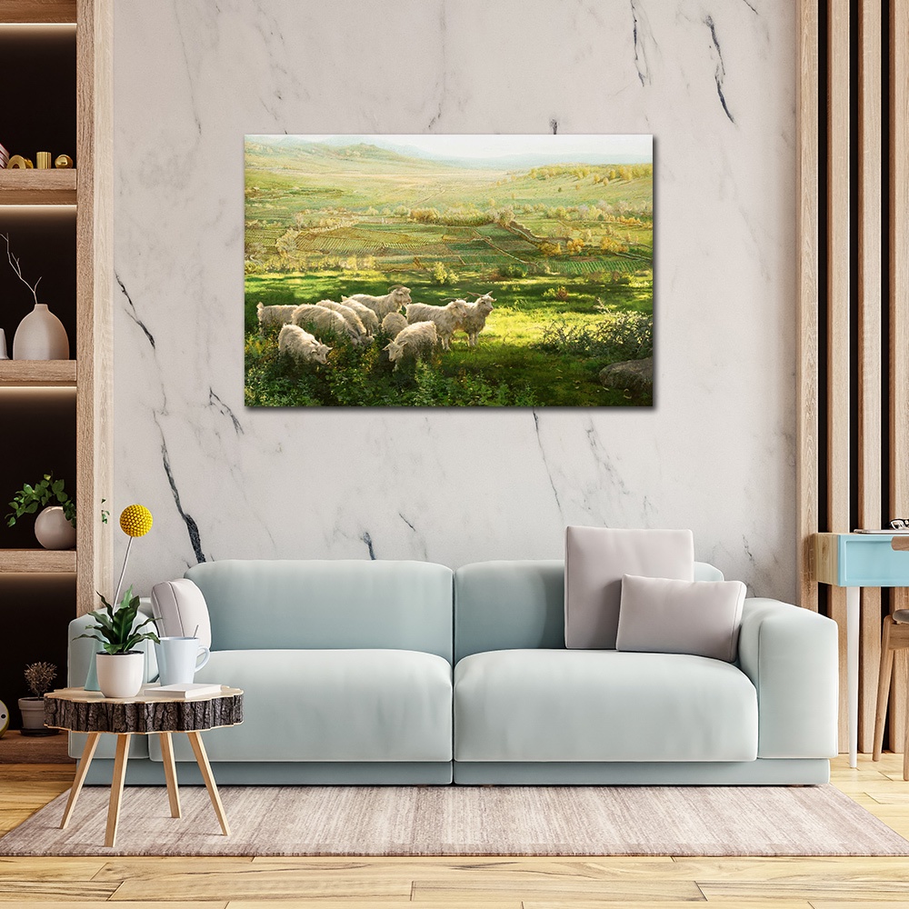 【御畫房】春風得意 國家一級畫師手繪油畫60&times;90cm(VF-12), , large