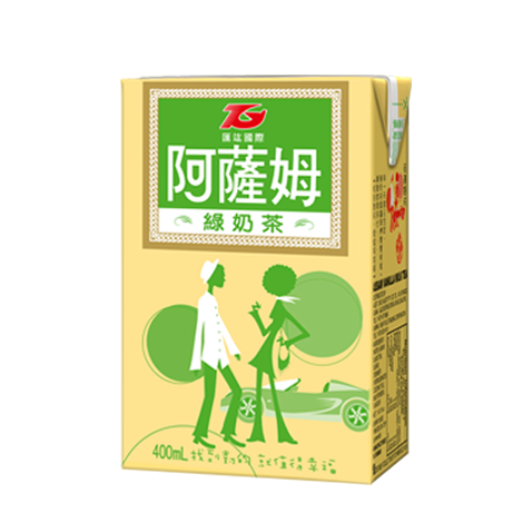 阿薩姆奶茶系列400mlx6入 ( 綠奶茶口味 ) 好喝香濃👍, , large
