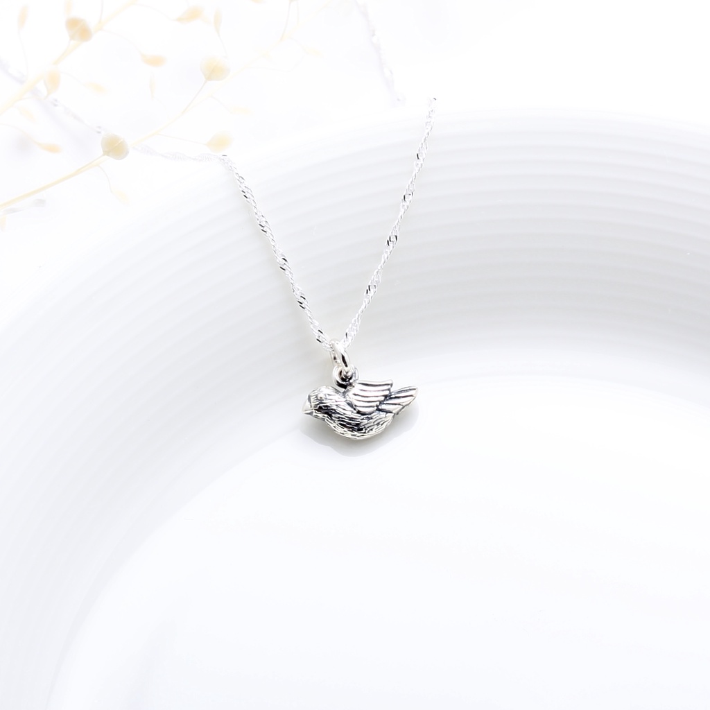 【Angel & Me】Lucky Bird s925 sterling silver necklace Valentine Day gift, , large