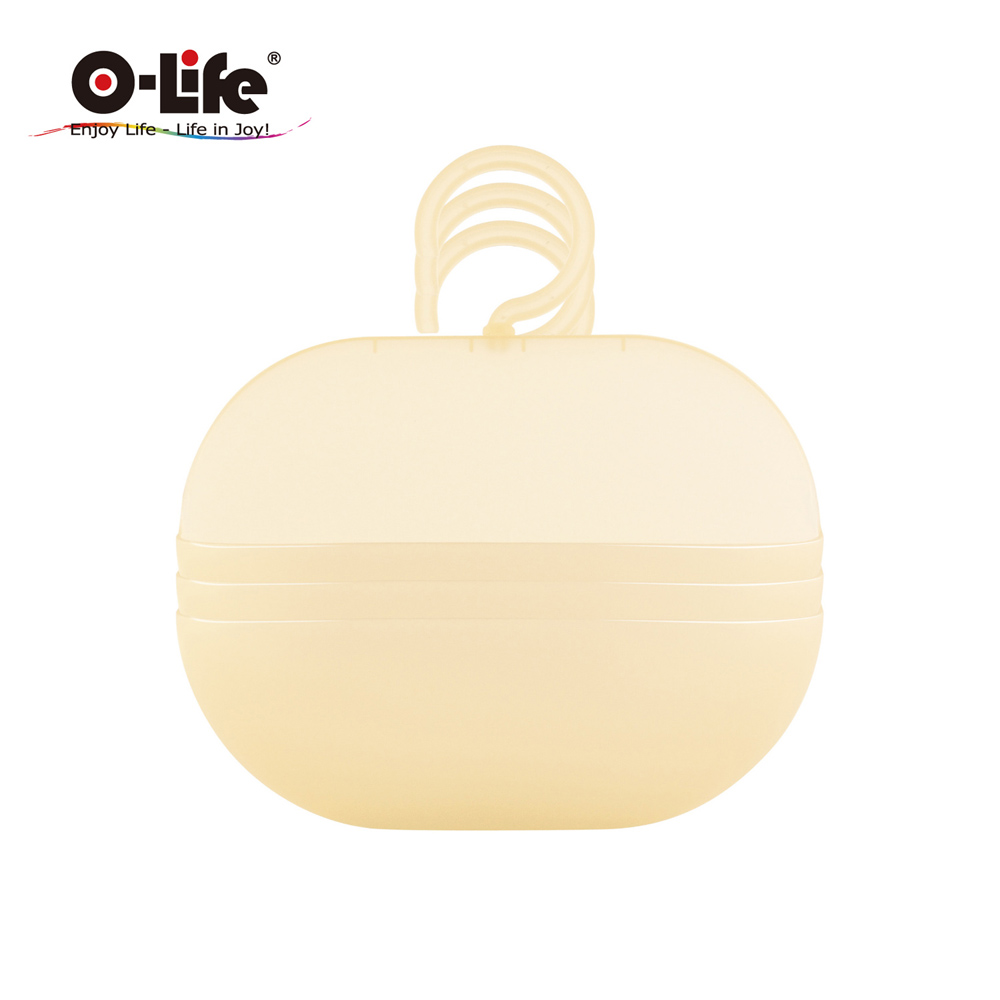 [O-Life] Rotating hook drain storage box 3 beige sets -  model, , large