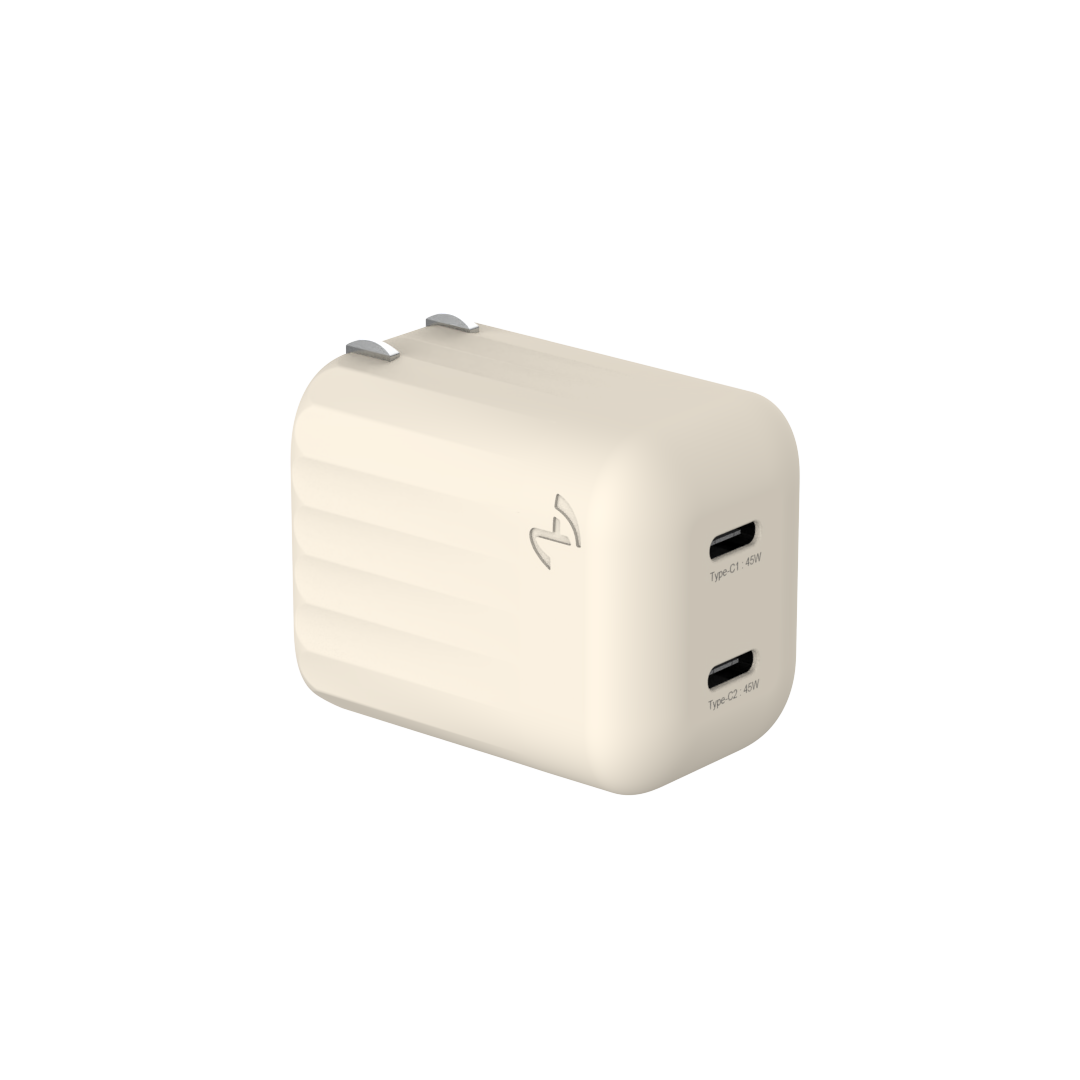 [萬摩科技] Allite Mini Go 45W 2C 氮化鎵雙孔快充頭 曦光黃, , large