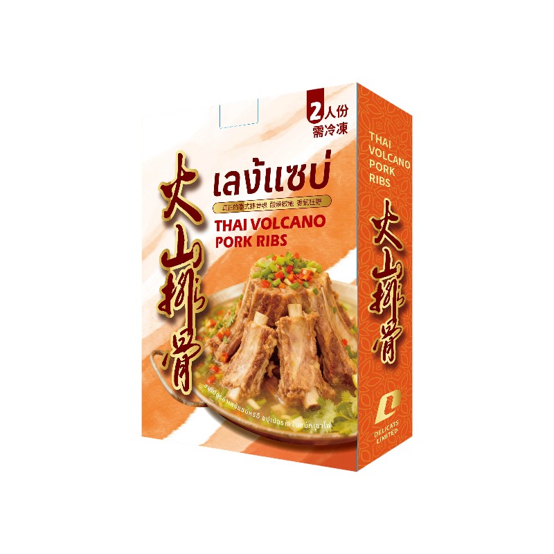 德利茂經典火山排骨冷凍-500G, , large
