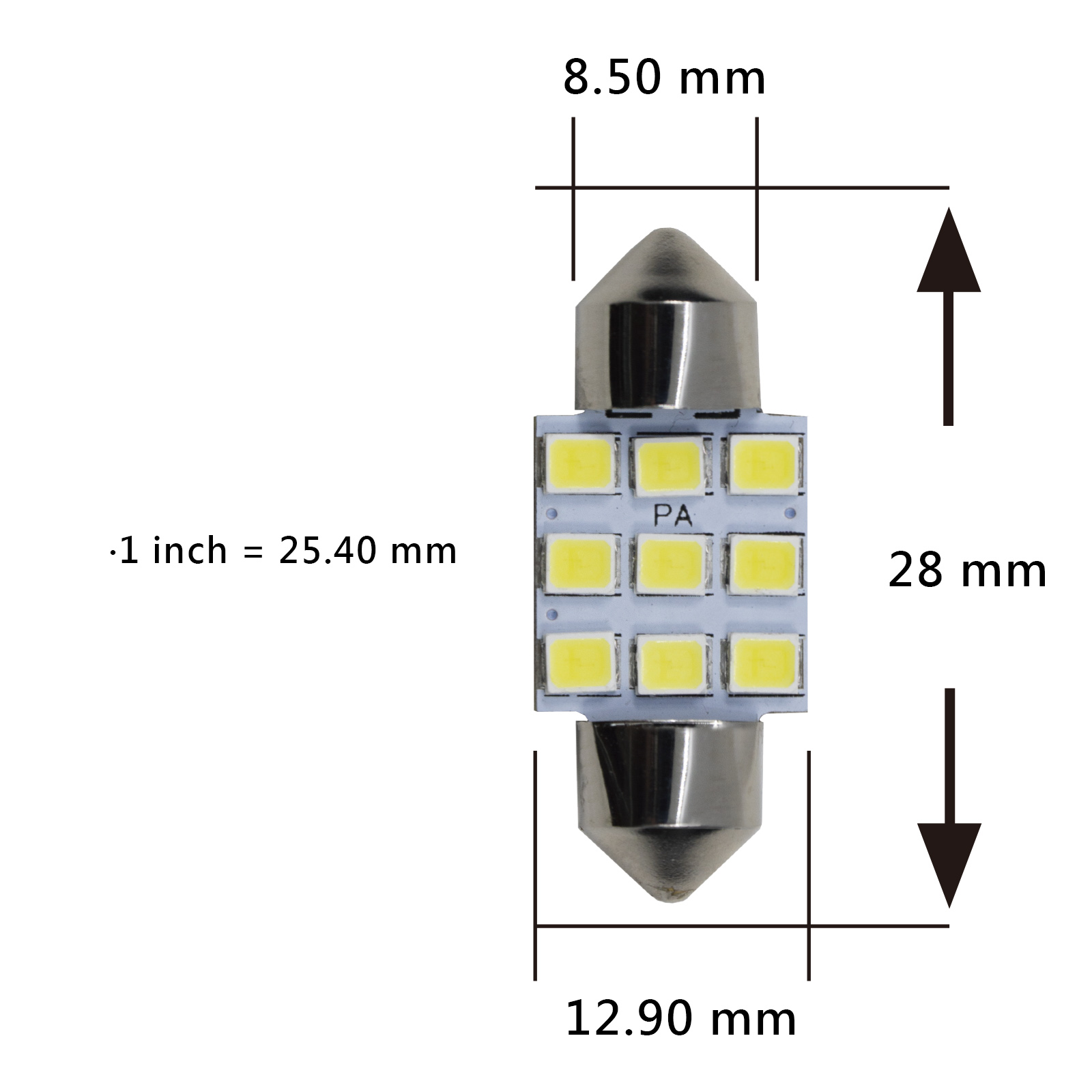 [PA LED] LED 暖白光 超白光 室內燈 車牌燈 , , large