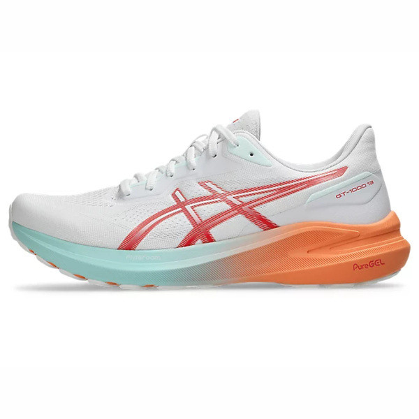 Asics Gt-1000 13 男 慢跑鞋 彈力 支撐 緩震 白 橘 [1011B858-101], , large
