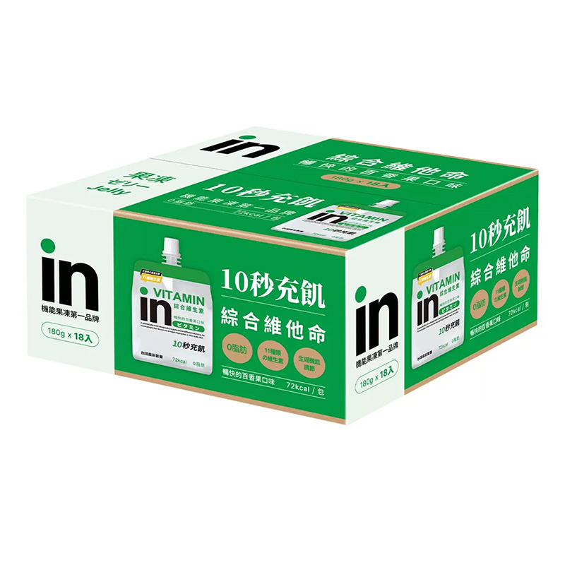 森永in果凍 維他命 百香果口味 180gX18入/箱, , large