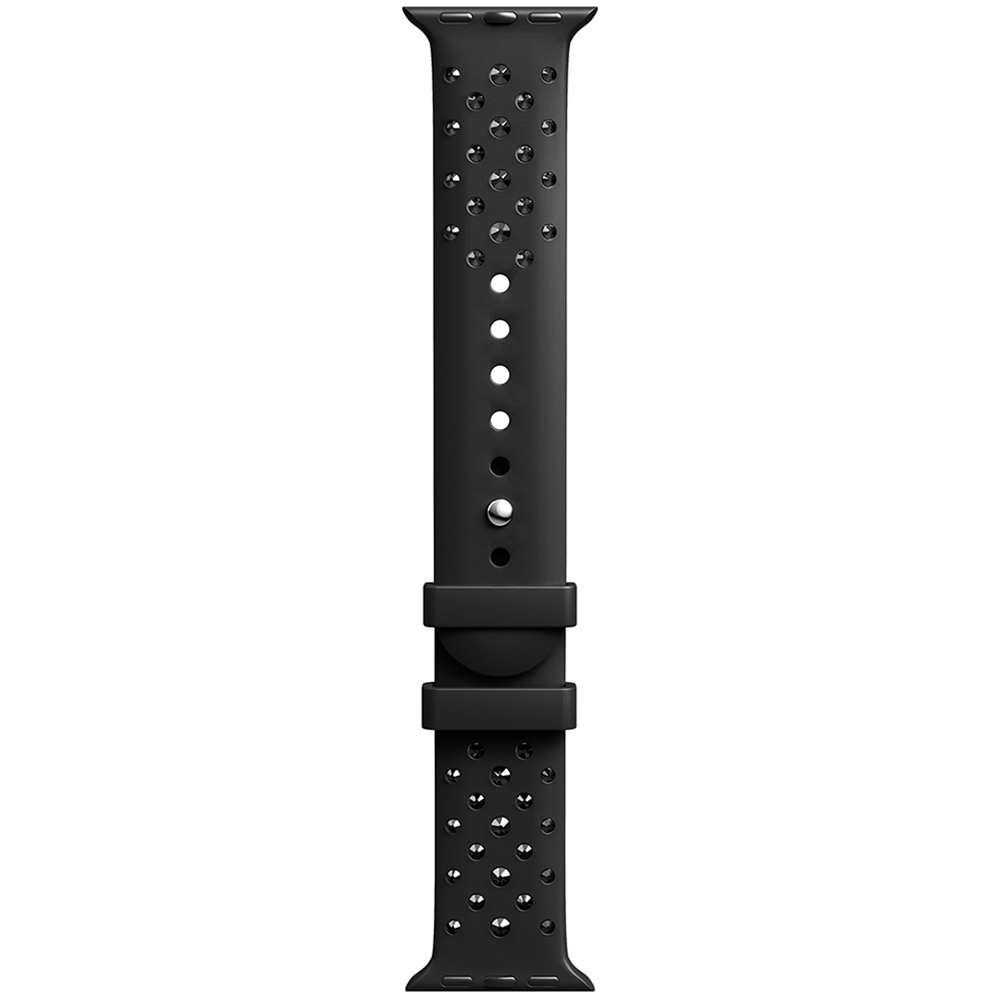 SWAROVSKI 施華洛世奇Apple Watch 水晶矽膠錶帶 40/41mm適用-黑色 送禮 禮物 推薦(不含手錶), , large