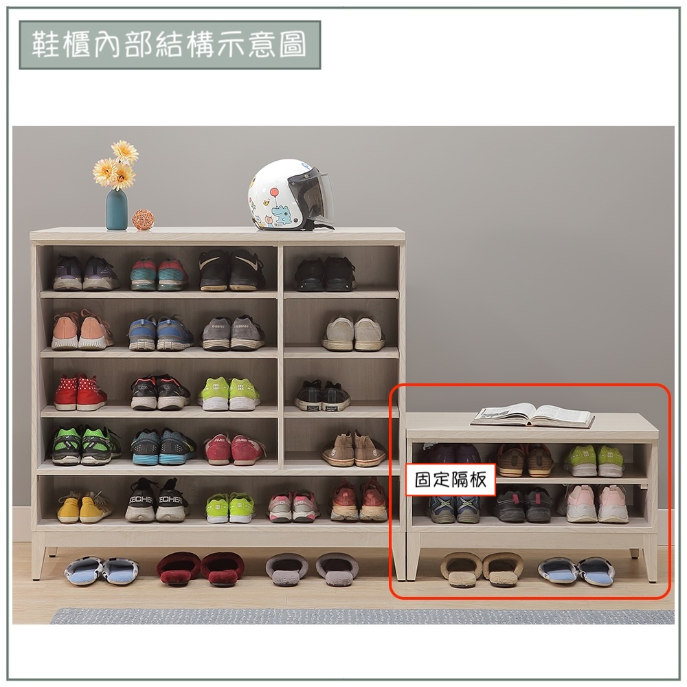 【唯熙傢俱】白辰鋼刷白2.7尺座式鞋櫃, , large
