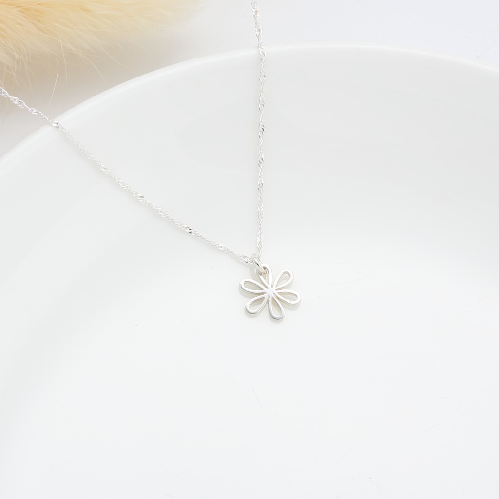 【Angel & Me】Cute Daisy Flower s925 sterling silver necklace Birthday gift, , large