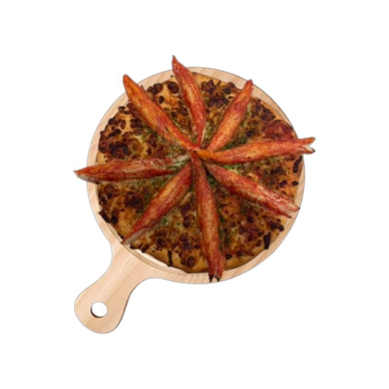 Giant Crab flavored sticks pizza, , large