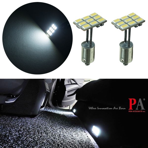 【PA LED】角度可調 可彎曲 BA9S H6W 5630 9晶 SMD LED 室內燈 化妝燈 行李箱燈, , large