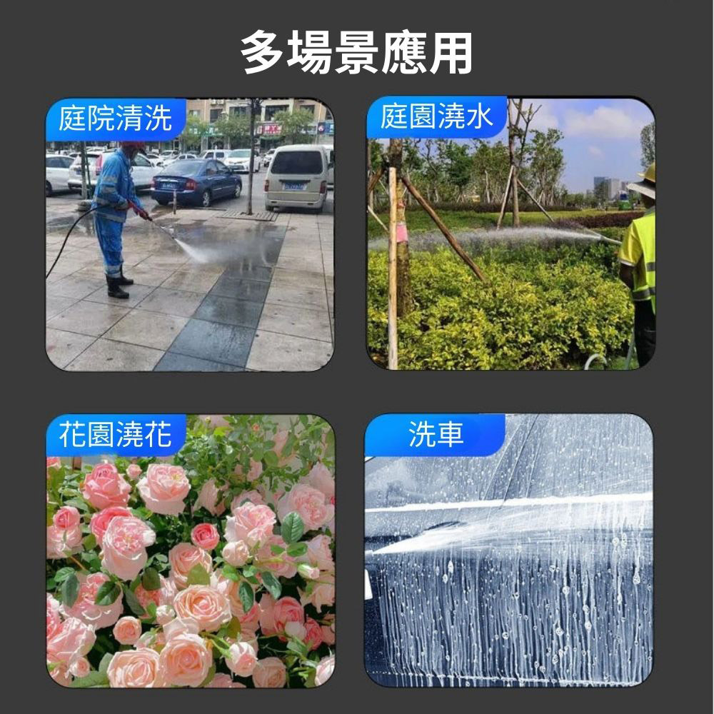 PU高壓水管15米(2個塑膠通水接+塑膠4/6分標準接頭), , large