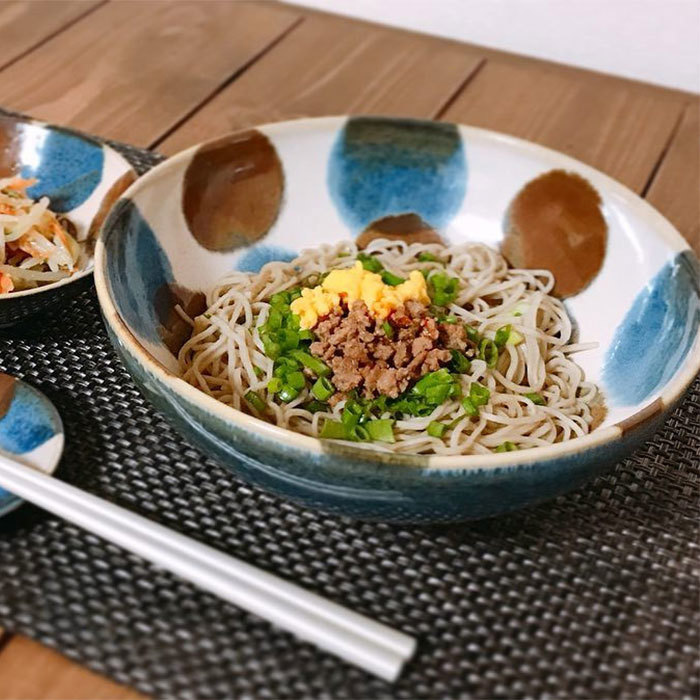 Biqing Ceramic Noodle Bowl (Hundred Balls), , large