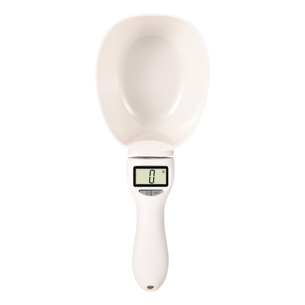 Electronic measuring spoon - 800g large size + 3V button battery - white, , large