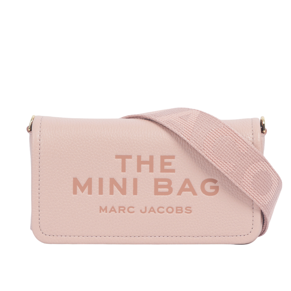 MARC JACOBS 粒面皮革迷你斜背包WOC/手拿包/玫瑰粉, , large