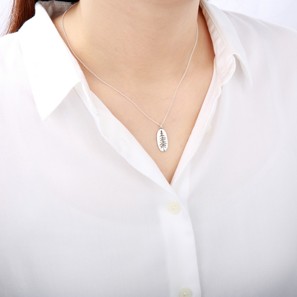 【Angel & Me】Tree of Life Pine Tree s925 sterling silver necklace Birthday gift, , large
