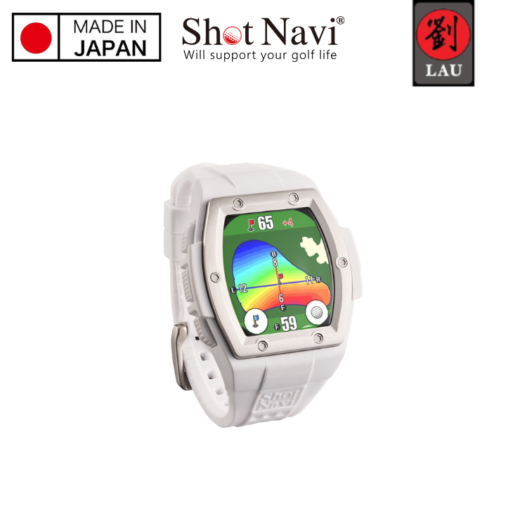 [劉氏國際]【日本製】Shot Navi Crest II Touch 高爾夫GPS定位手錶(白), , large
