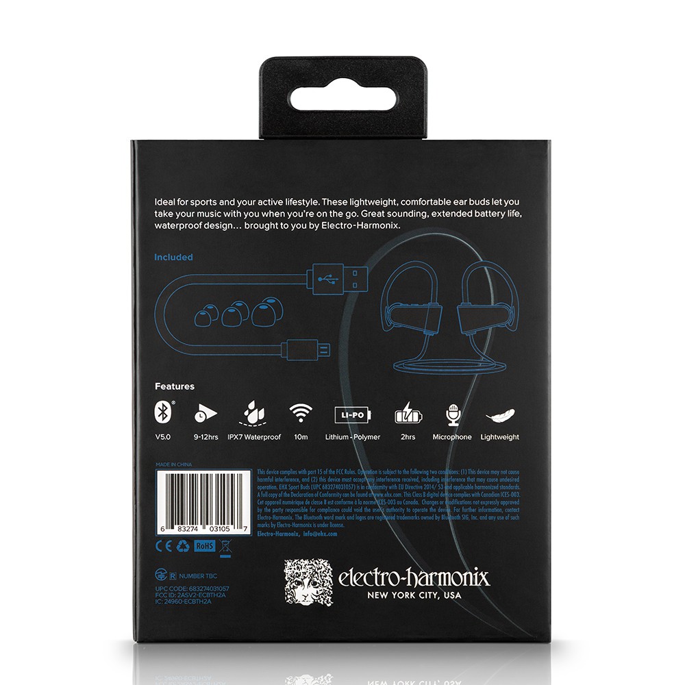 Electro Harmonix Sports Buds 藍芽運動耳掛型耳機【敦煌樂器】, , large