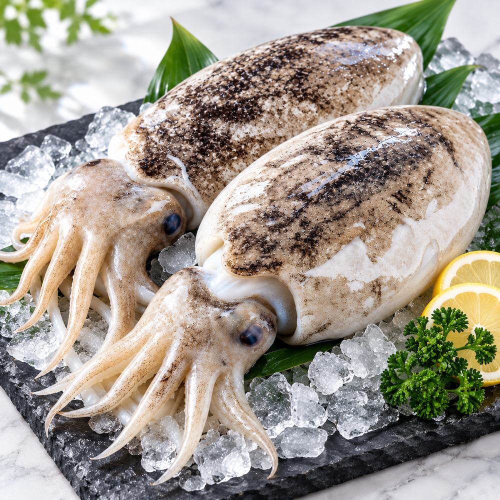 【吾家有貓-海鮮屋 】特級鮮Q厚實大花枝 約350克重 減脂/年菜 聖品, , large