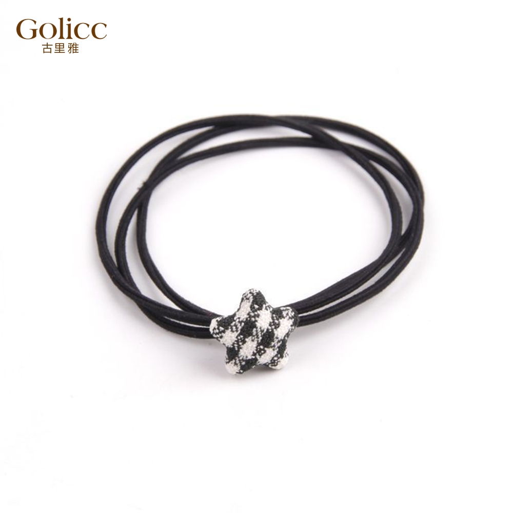 【Gulicc】古莉可 髮圈 日系簡約 格子星願 髮圈 (4入), , large