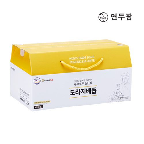 【韓國YEONDOOFARM妍杜農場】NFC 100% 水梨桔梗汁禮盒組 (100ml &times; 20包), , large