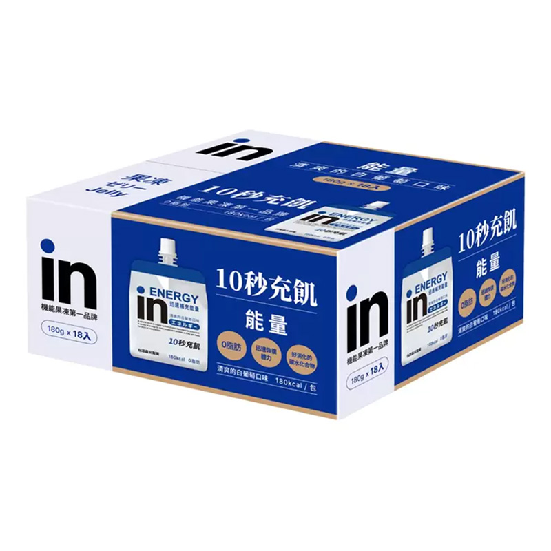 森永in果凍 能量 白葡萄口味 180gX18入/箱, , large