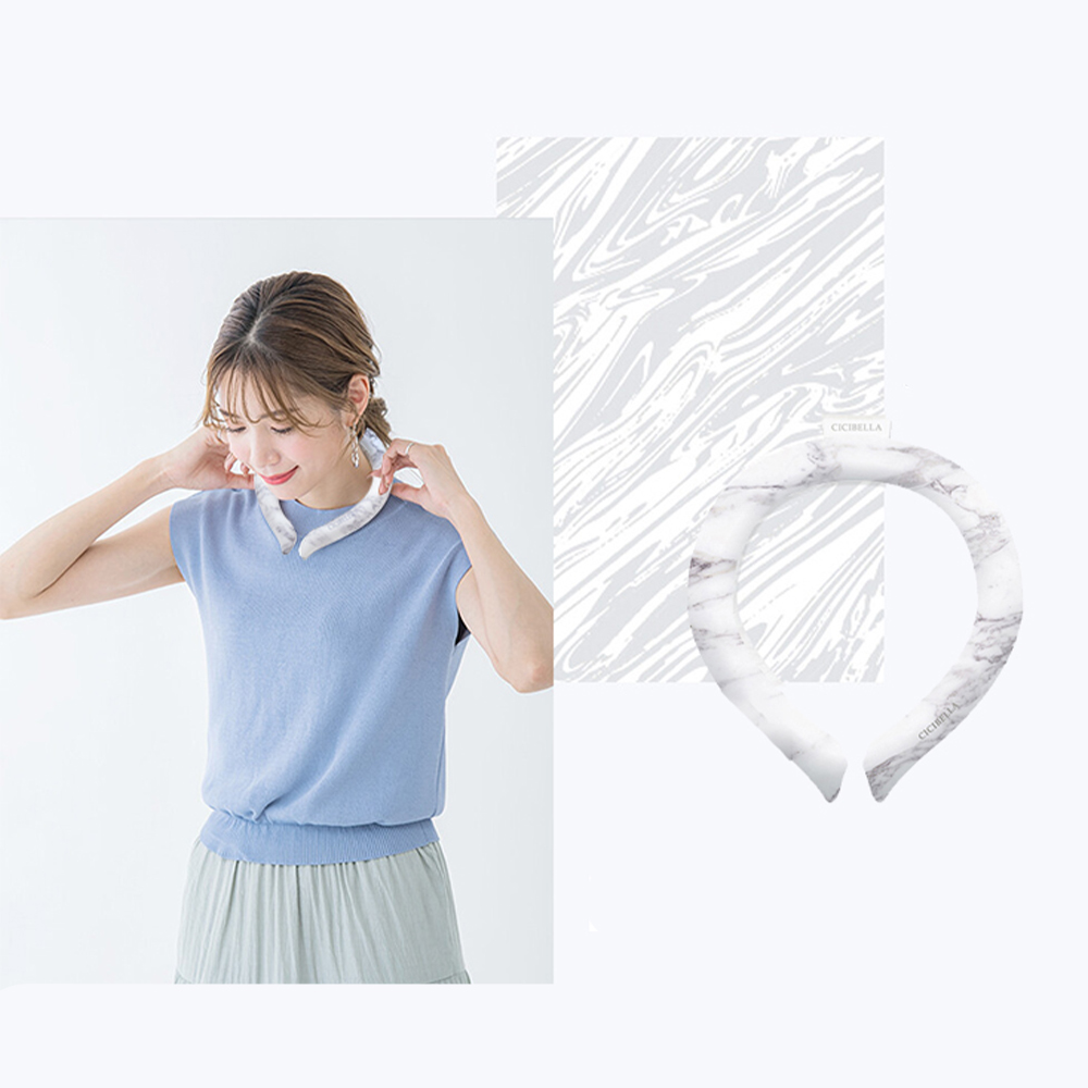 【日本CICIBELLA】清涼降溫 冰涼脖頸圈 酷冰環 PCM涼感頸圈 夏天降溫神器(日本正規品), , large