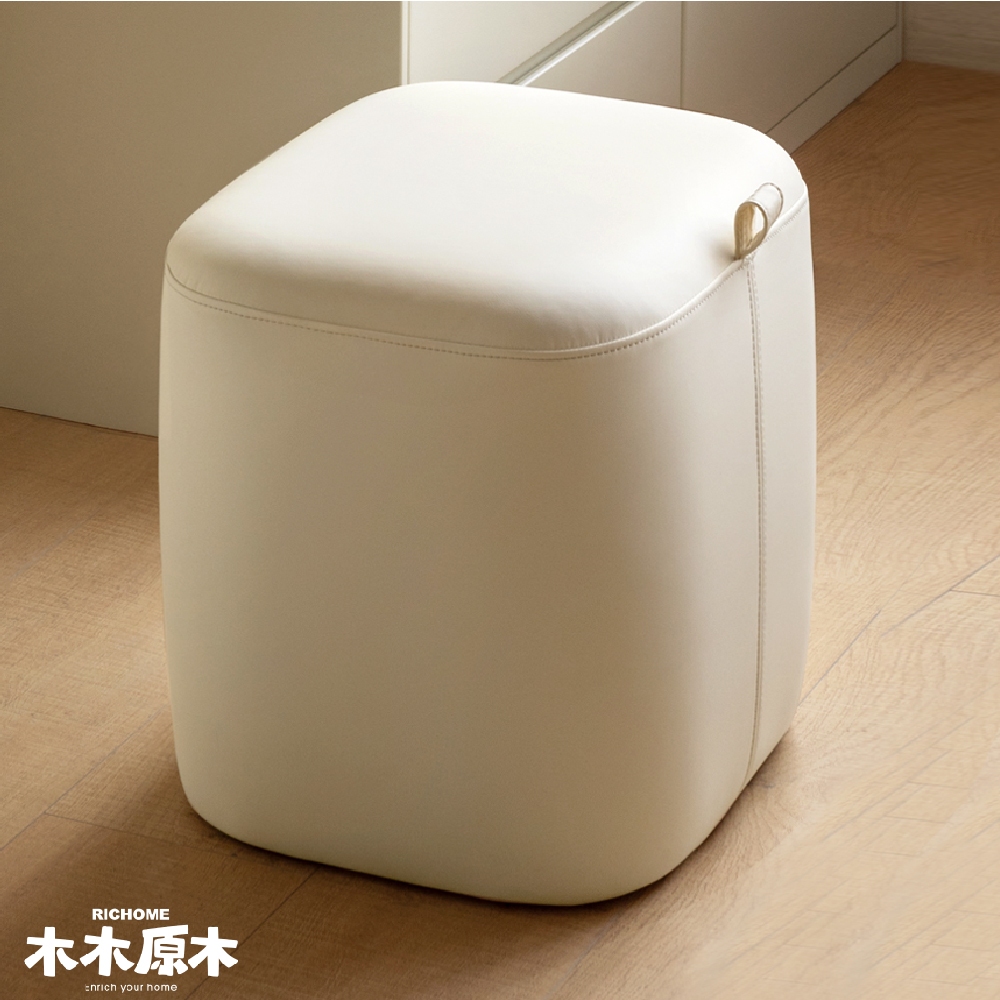 化妝凳 穿鞋椅 凳子 小凳 化妝椅 S05140, 奶酪白, large